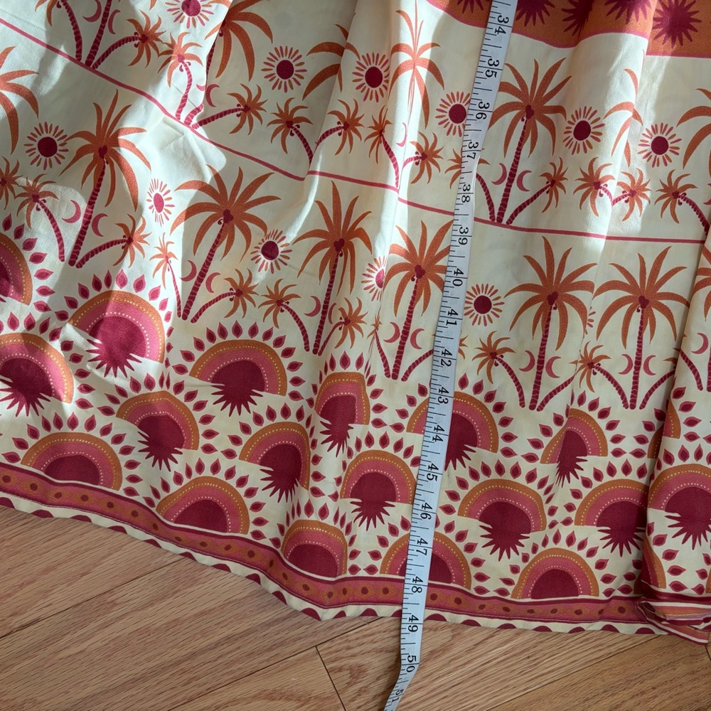 Tropical Print Cotton Blend Maxi Dress - Picture 8 of 11